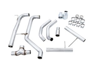 Volkswagen Jetta GLI Performance Exhaust - AWE Tuning - Cat Back Track Edition Exhaust - Non-Resonated - Chrome Silver - `18-`21